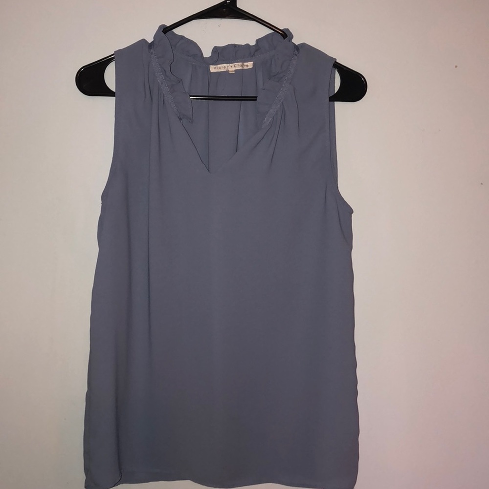 Violet blouse short sleeve